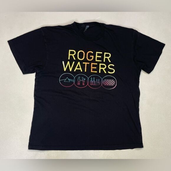 Roger Waters Graphic T-shirt Women Large Black Short Sleeve Music - Picture 1 of 6